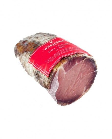 Speck Trentino Il Cuore - trancio 580g sottovuoto - stagionatura 4 mesi - Fratelli Corra