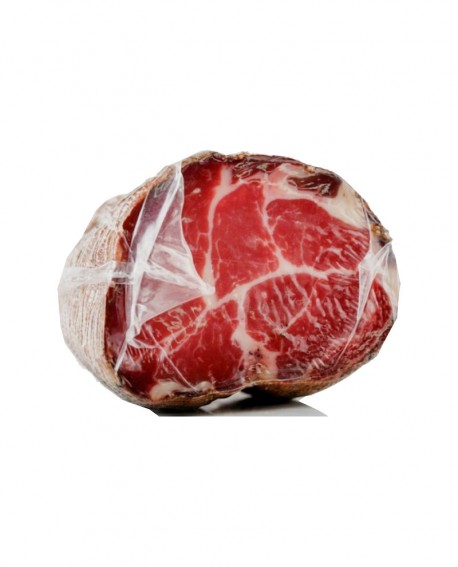 Coppa Trentina Affumicata Selezione Verdés - intera 1.9Kg sottovuoto - stagionatura 4 mesi - Fratelli Corra