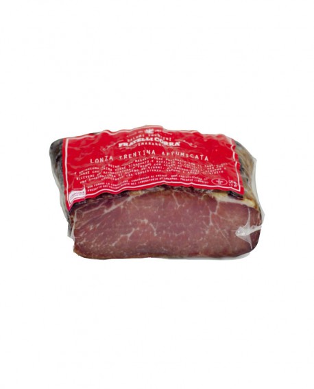 Lonza Trentina Affumicata - trancio piccolo 320g sottovuoto - stagionatura 3 mesi - Fratelli Corra