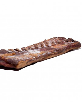 Pancetta Affumicata stesa Stagionata Selezione Verdés - trancio grande senza cotenna 2.4Kg sottovuoto - stagionatura 90 giorni 